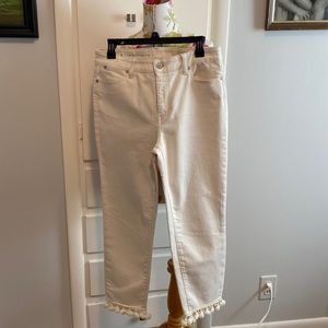 Talbots jeans size 8 off white